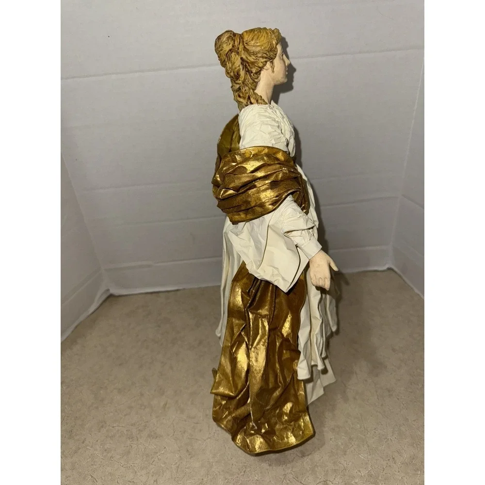 Paper Mache Saint angel , Nativity , Tree Topper, ‎ Christmas